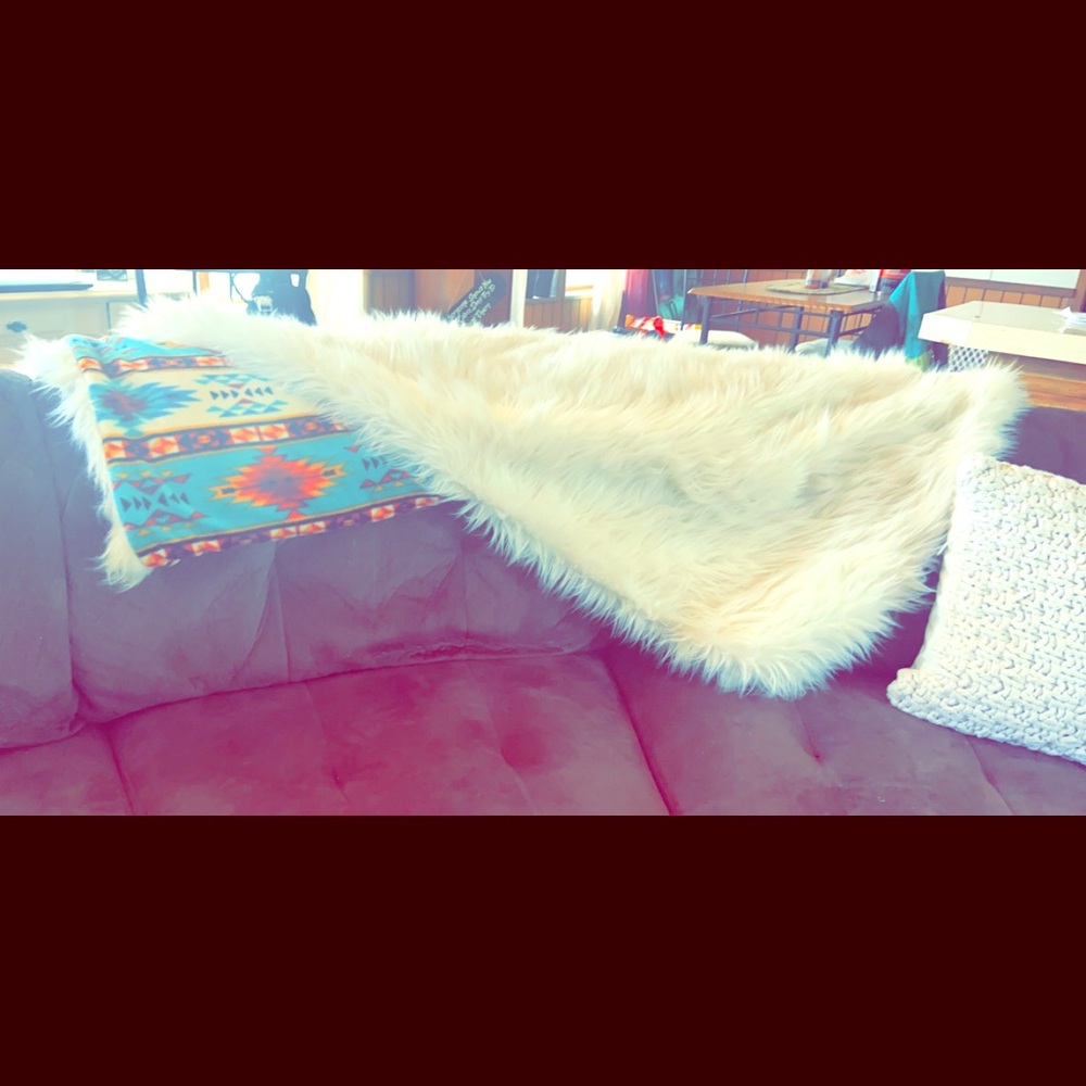 Fur throw